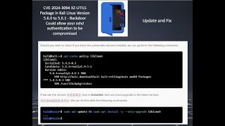 Kali Linux CVE 2024 3094 Backdoor