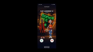 Samsung Galaxy Z Flip4 Android 13 Incoming Call (Screen Video)
