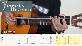 Tears In Heaven - Eric Clapton - Fingerstyle Guitar Tutorial TAB