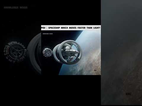 Could a spaceship really travel faster than light? 🚀 #space #warpdrive #science #shorts #time