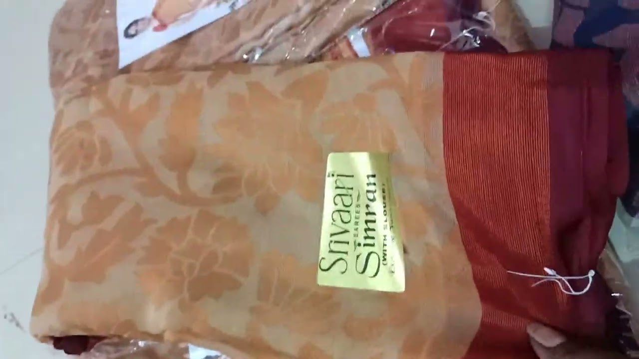 Copper Chiffon Brasso Sarees