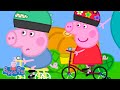 🚲 Pepa uči da vozi bicikl bez pomoćnih točkova! | Pepa Prase | crtani filmovi za decu