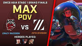 [ MAX ] Dva Demolition | Crazy Raccoon vs ZETA DIVISION | OWCS Asia Stage 1 GRAND FINALS