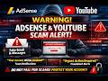 🚨 YouTube & Google AdSense Scam Alert 2026 | Protect Your Channel & Earnings Now!