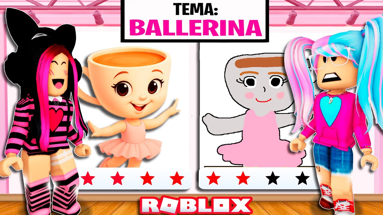 DESAFIO QUEM DESENHA MELHOR A BALLERINA CAPPUCCINA Roblox YouTube 