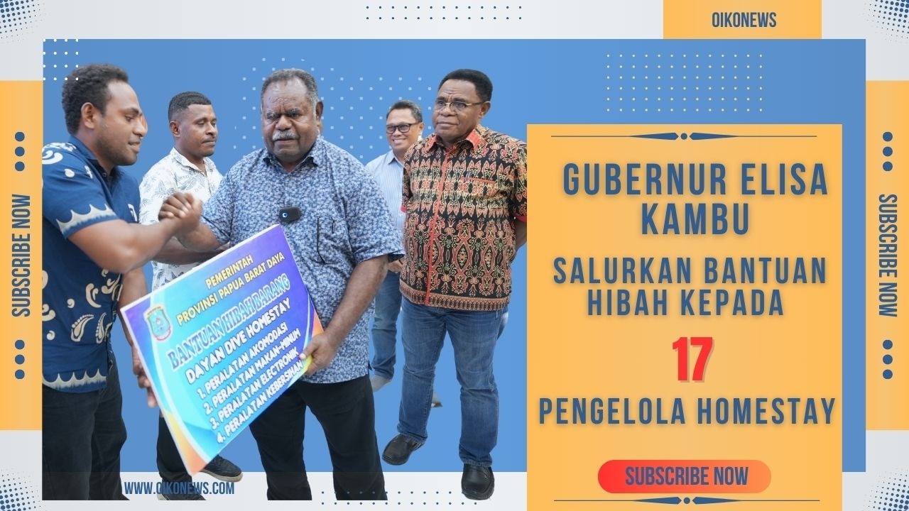 Gubernur Elisa Kambu Salurkan Bantuan Hibah Kepada 17 Pengelola Homestay