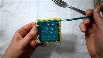 Basic Pin Loom Weaving---Working In Yarn Ends