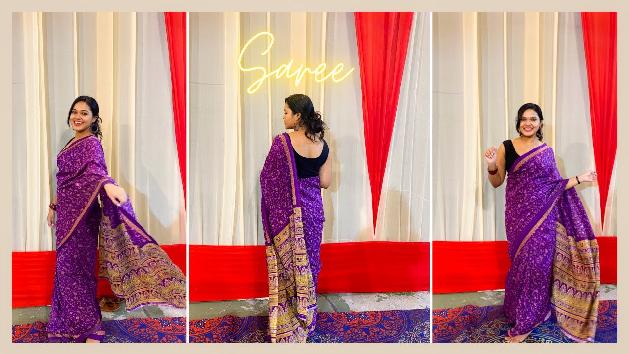 Styling Mom’s 20yrs old Saree💕💕 