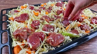 Ich habe noch nie so leckeres Fleisch mit Gemüse gegessen! Ein ganz einfaches Rezept!