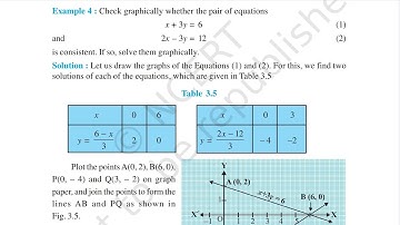 Check graphically whether the pair of equation x+3y=6 and 2x-3y=12 is consistent. if so solve them