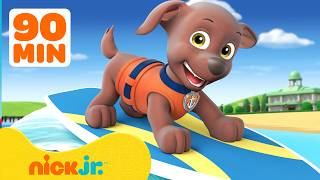 PAW Patrol Beach Rescue Missions! 🌊 w/ Zuma | 90 Minutes | Nick Jr.