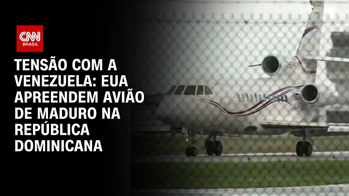 Tensão com a Venezuela: EUA apreendem avião de Maduro na República Dominicana | BASTIDORES CNN