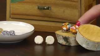 DIY Fabric Button Earrings