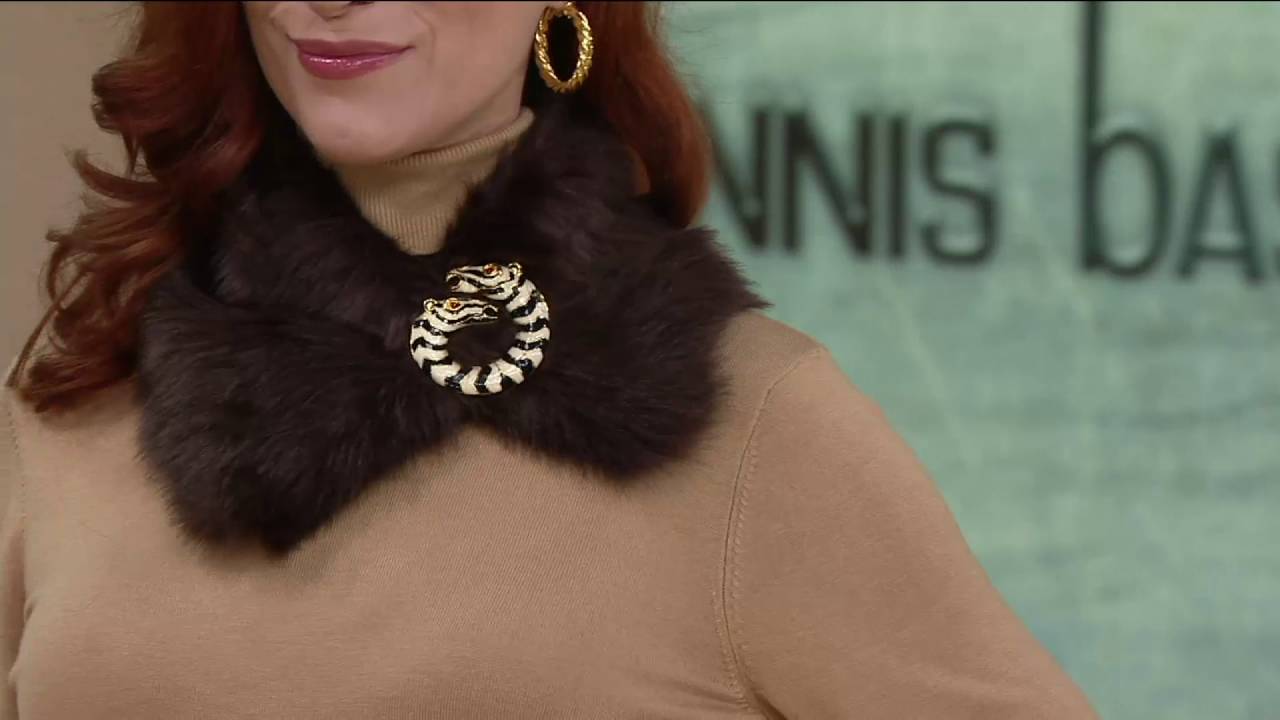 Dennis Basso Removable Faux Fur Collar on QVC