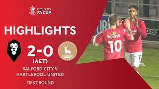 Salford Survive Scare In Extra-Time | Salford City 2-0 Hartlepool | Emirates FA Cup 2020-21