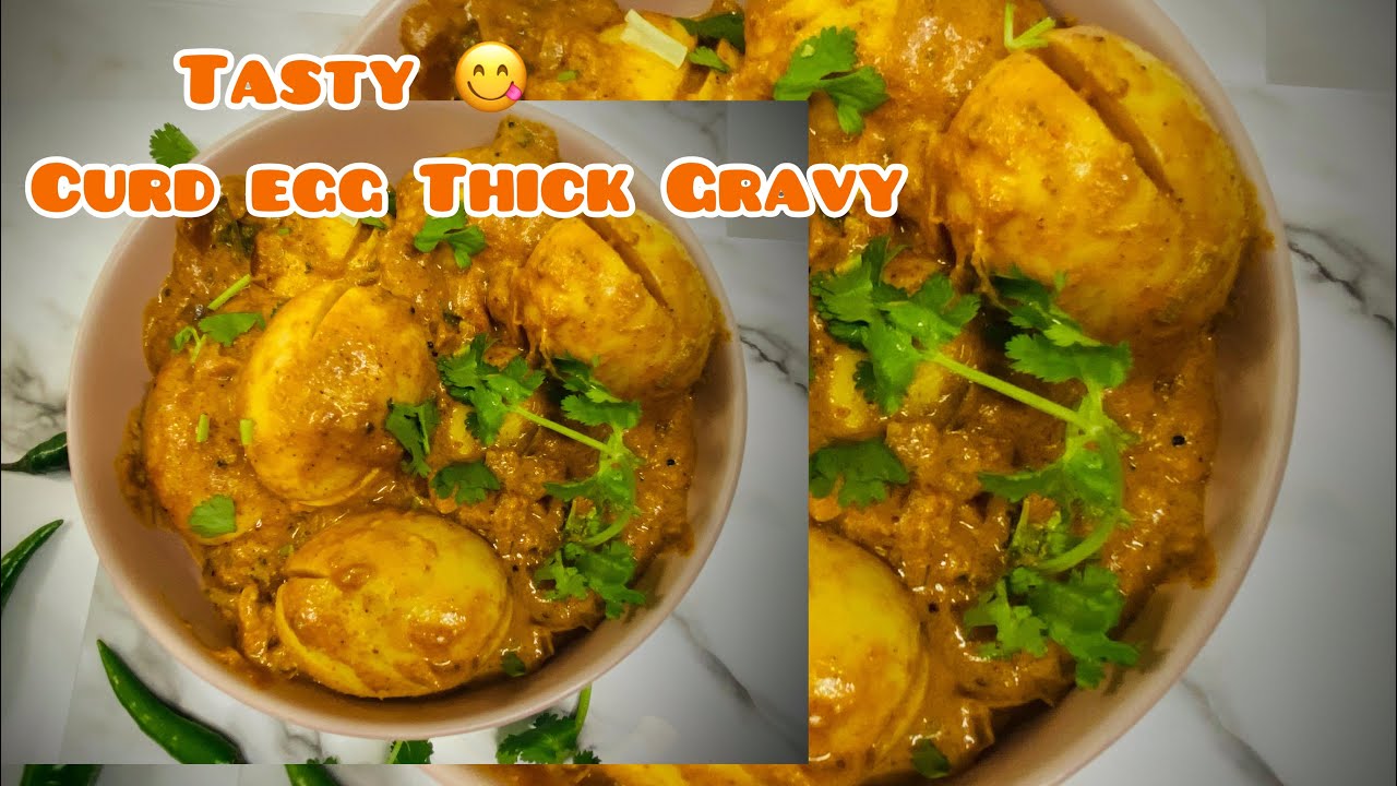 Simply CURD EGG THICK GRAVY 😋 YouTube