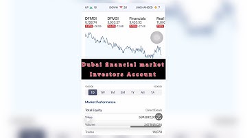 Dubai Financial Market-DFM- Trading at Dubai UAE-Investor Account Securities Exchange