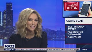 Lacey Police warn public of "Best of Lacey" Award scam | FOX 13 Seattle