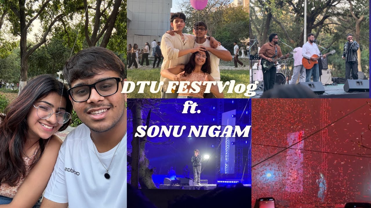 DTU Fest with Sonu Nigam | Unforgettable Night & Fun with Friends!