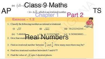 Chapter 1 | Real Numbers | Part 2 | Class 9 maths | A.P | Telangana | English Medium | APSCERT