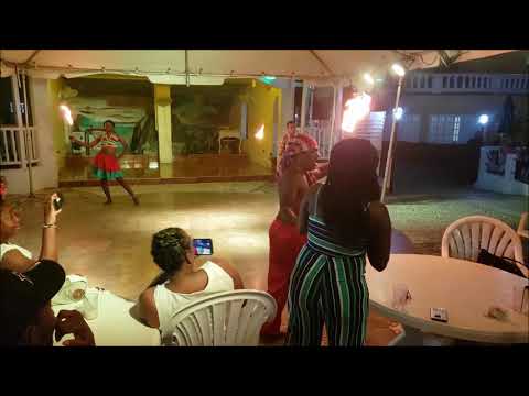 CRAZY Jamaican Fire Dancers AMAZED Patrons