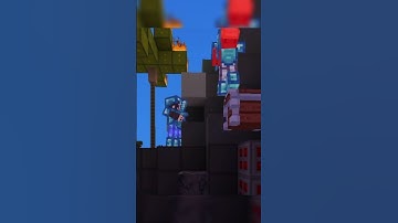 I WAS AFK, AND I STILL CLUTCHED (Hive Skywars Minecraft Bedrock) #shorts #minecraft #hive