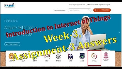 #NPTEL : Introduction to Internet of Things : #Week3 : #Assignment3 : #Answers