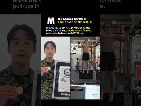 WOW South Korean Man Oh Yohan Broke The World Record For Most Pull-ups In 24 Hrs With 11,707 Reps?