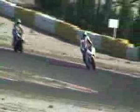 Almeria Testing 2008 Yamaha R1 Peter Hickman Wheelie