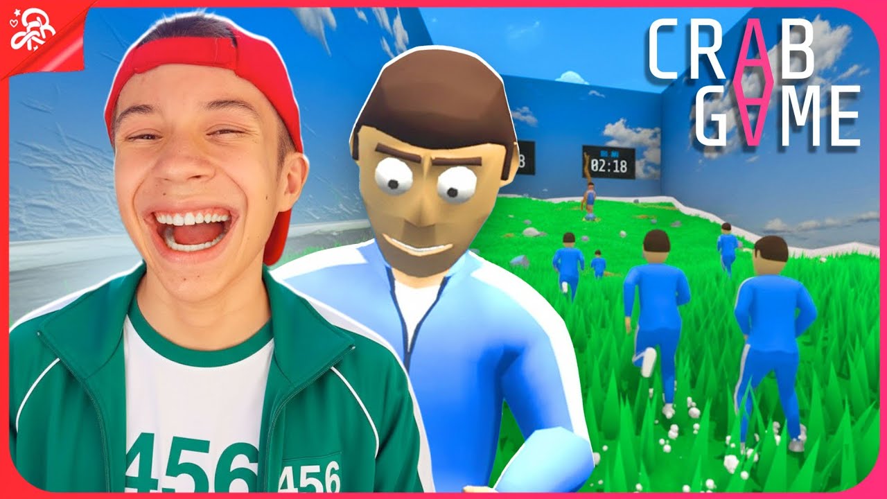 JOGUEI O SQUID GAME MAIS ENGRAÇADO😂 (crab game)
