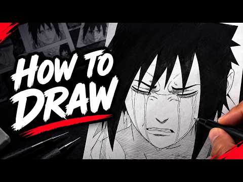 HOW TO DRAW SASUKE UCHIHA