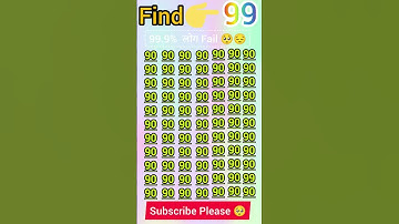 ढूंढों 🤔 99 #maths #iqtest #education #puzzle #quiz #ढूंढो #gkquiz #youtubeshorts #spongebob #facts
