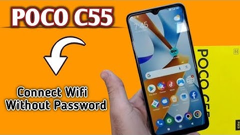 Poco c55 me wifi kaise connect kare || How to connect wifi without password