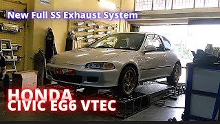 New Full SS Exhaust System | HONDA CIVIC EG6 VTEC