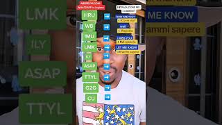 Lezione Di Inglese - Abbreviazioni Di Whatsapp