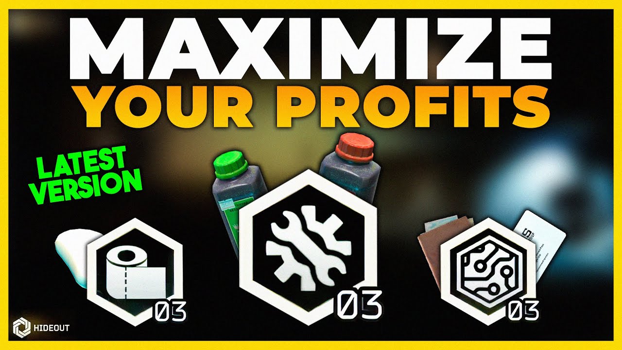 Updated Tarkov Hideout Crafting Guide – Max Profit, Minimal Time