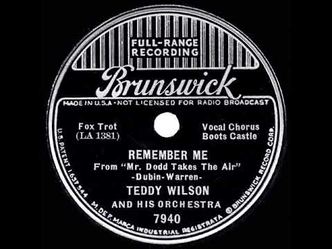 Teddy Wilson - Remember Me