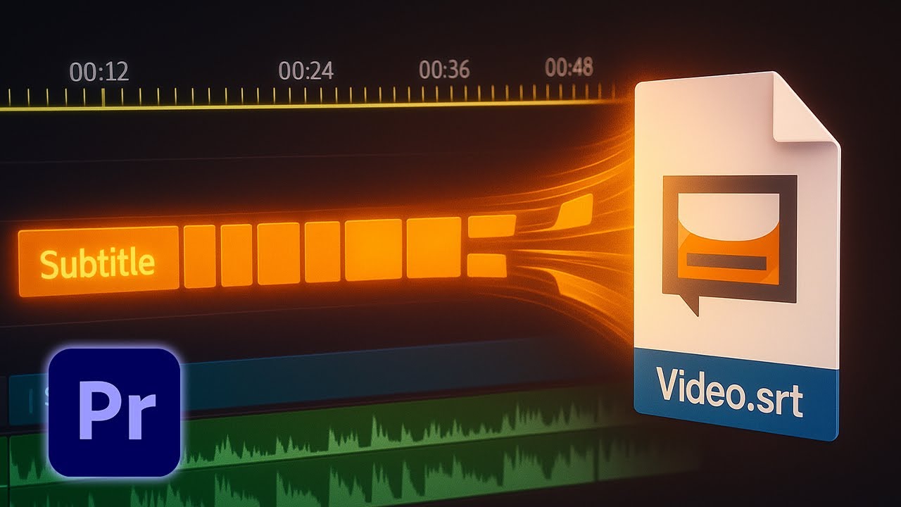 How To Easily Export SRT Caption Files In Premiere Pro - YouTube