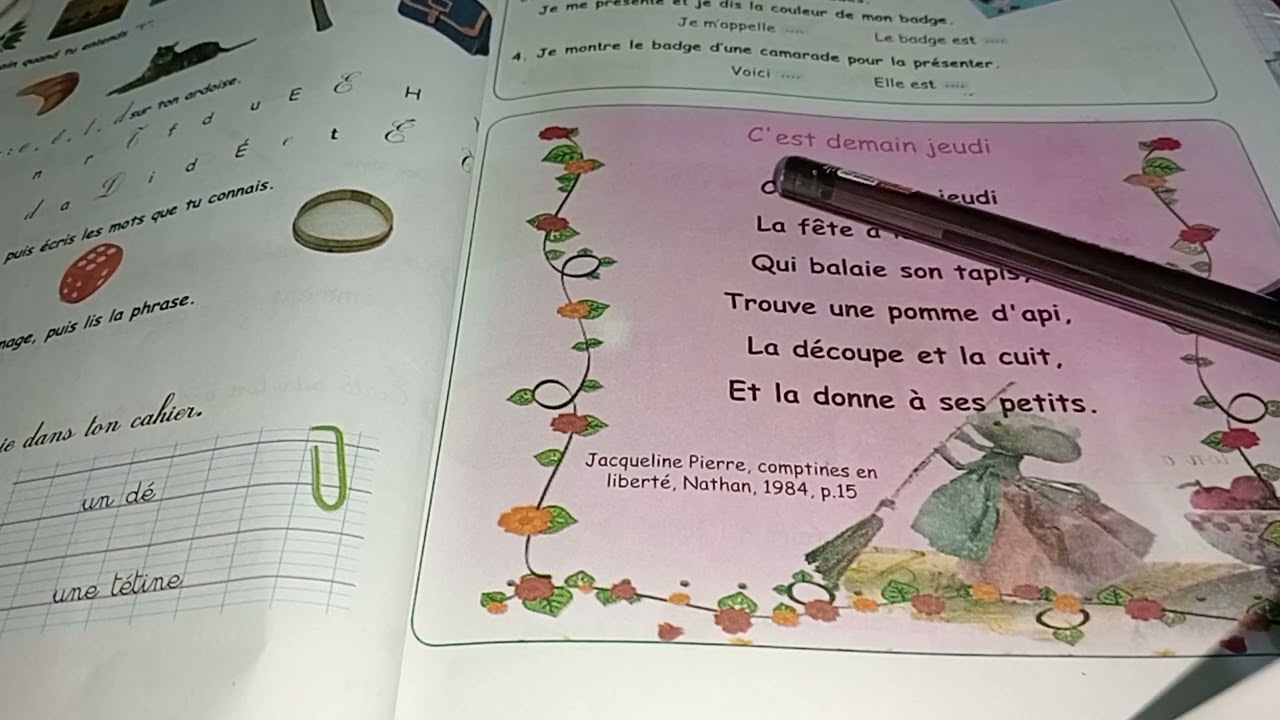 محفوظة c'est demain jeudi للسنة الثالثة ابتدائي الصفحة 25