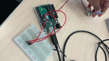 Potentiometer controlling blink rate of LEDs