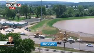 Drone 6 Video Of Tulsa Levee Repair