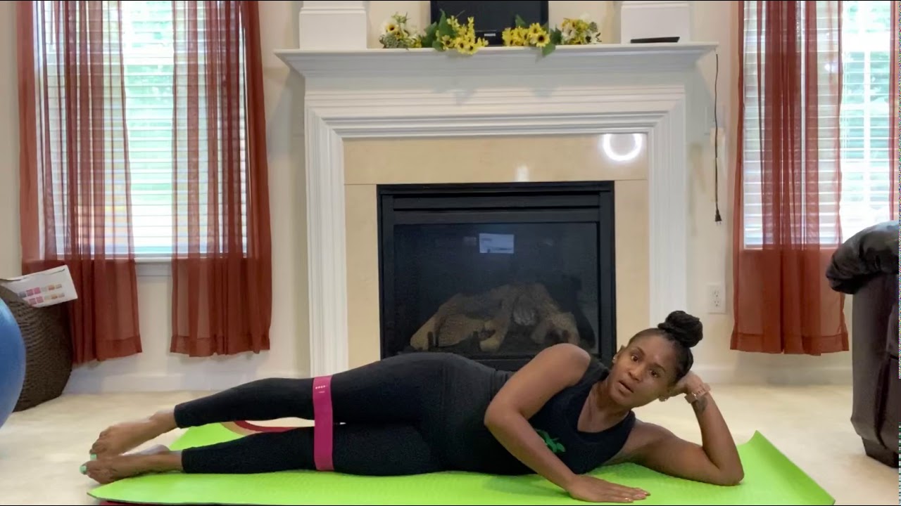 Mini Resistance Band exercise: Side Leg Lifts - YouTube
