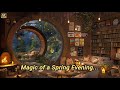Deep Focus in the Woods | Spring Rain, Crackling Fire & Piano Music