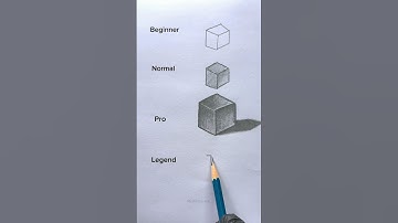 How to draw cube 🤔😱 #shorts #craft #art #drawing #crafts #satisfying