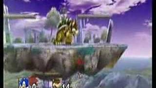 super smash bros brawl -  Sonic spin Trick