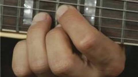 2nd Inversion Octave Up of Db Major Guitar Chord on the Top Strings : Guitar Chord Dictionary 20