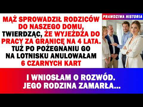 Mój Mąż Sprowadził Rodziców, Bym O Nich Dbała, I Ogłosił, Że Wyjeżdża Za Granicę Na 4 Lata. Ale...😏