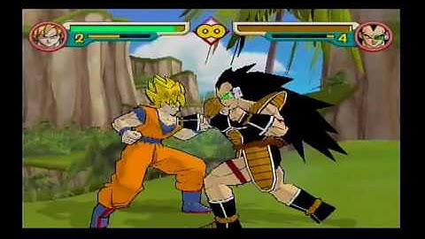 Goku vs Raditz #12 1v1 Fight Gameplay DragonBall Z Budokai 2 Nintendo GC/Wii/NX?