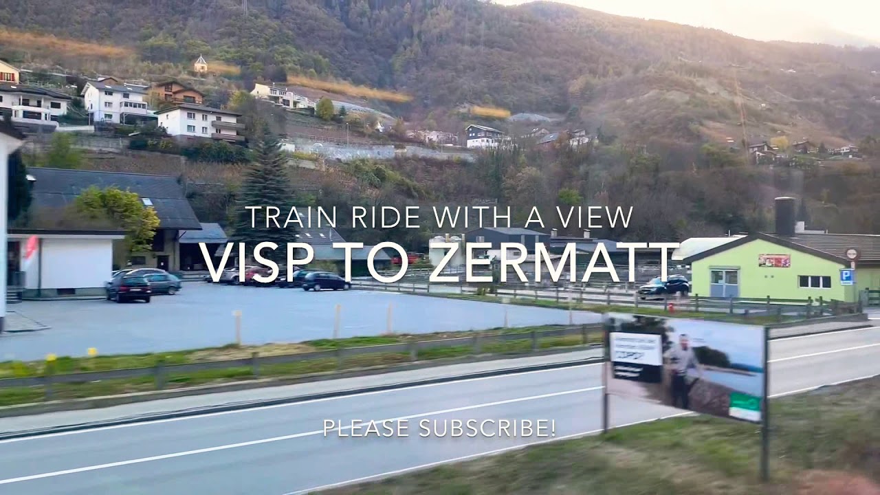 Switzerland Visp to Zermatt Railway Ride View November 2018 YouTube