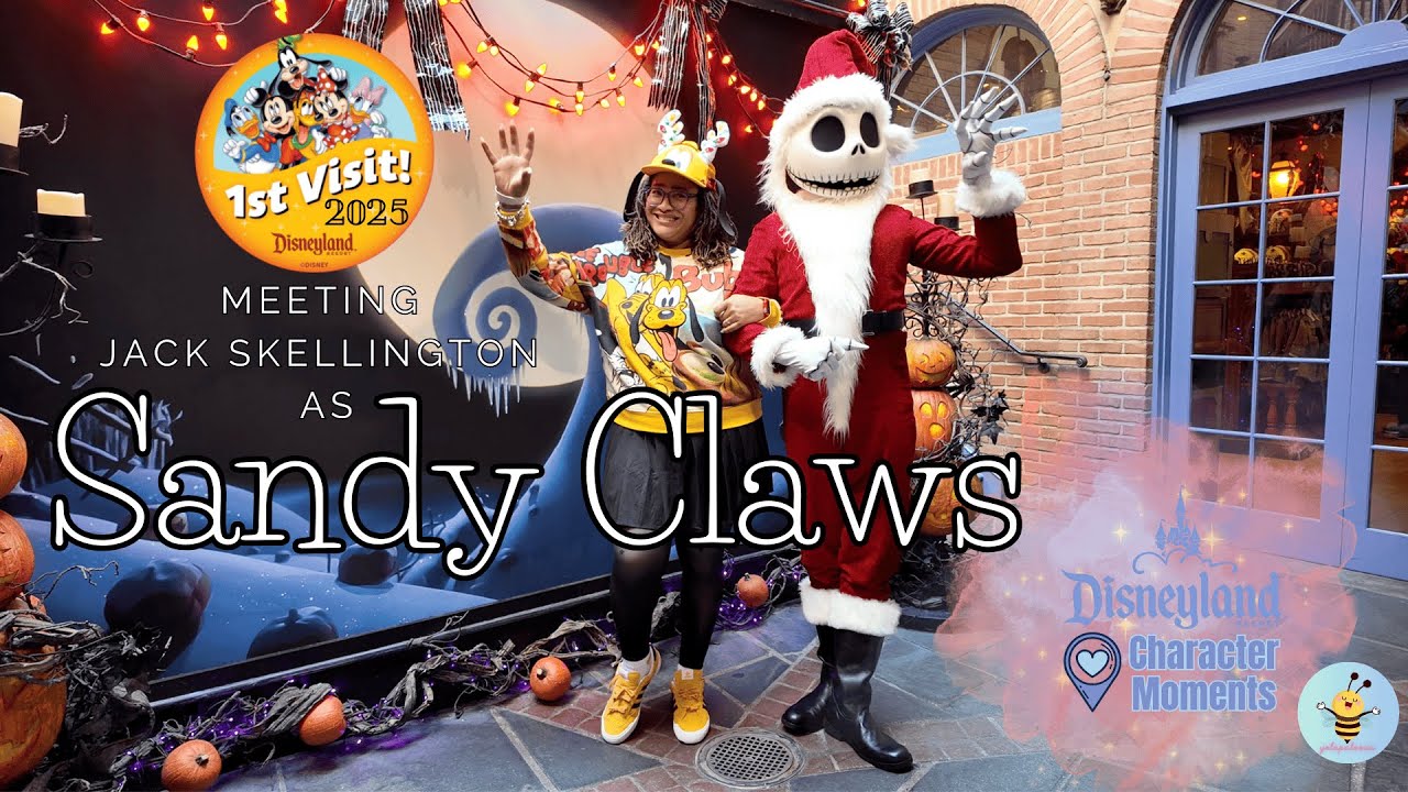 Jack Skellington as Sandy Claws 2025 Disneyland
